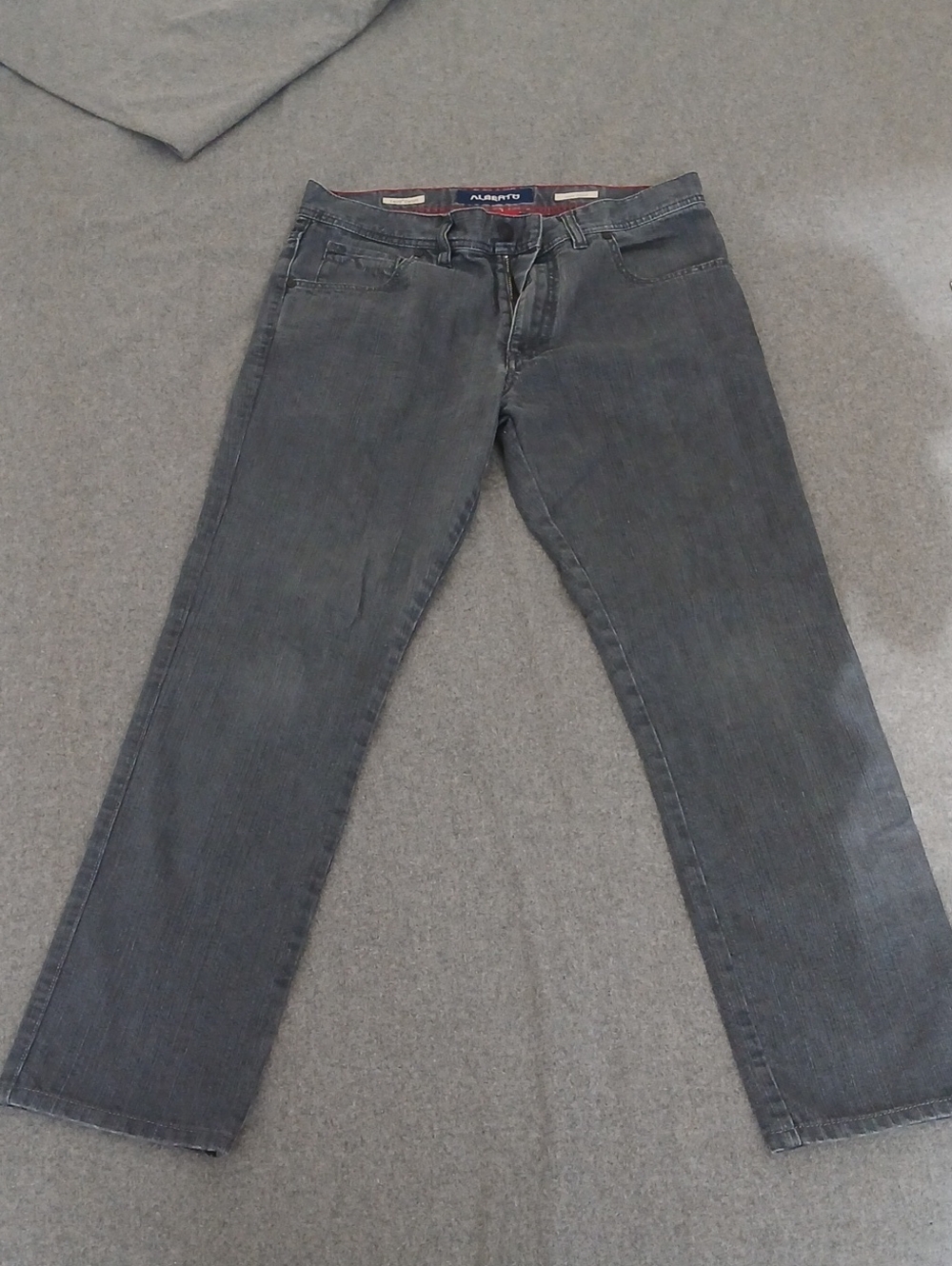 Alberto Relaxed Men's Jeans in Washed Gray 32x28.5